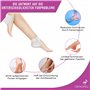 ORTHOPEO© Protection du talon en silicone I Talonnette pour protection anti-ampoules I Protection du talon pour le rétrécissemen