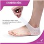 ORTHOPEO© Protection du talon en silicone I Talonnette pour protection anti-ampoules I Protection du talon pour le rétrécissemen