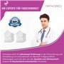 ORTHOPEO© Protection du talon en silicone I Talonnette pour protection anti-ampoules I Protection du talon pour le rétrécissemen