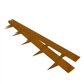 Multi-Edge Bordure de pelouse en métal - 1 m x 17