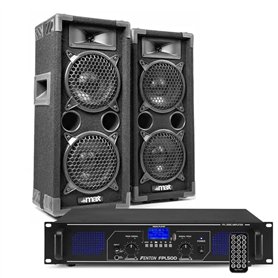 Kit DJ Max26 2 Enceintes avec Amplificateur - 1200 Watts