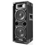 Kit DJ Max26 2 Enceintes avec Amplificateur - 1200 Watts, avec Fonction Bluetooth et Lecteur MP3, Télécommande Incluse, Câbles F