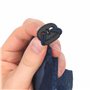 Bouchon de cordon, 2 Trou, 20 x 18 mm, Trou 4 x 4 mm, Idéal pour les Cordons de Ø 3 mm, Paquet de 10, Bouchon de Cordon en Plast