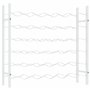 vidaXL Casier à Bouteilles pour 36 Bouteilles Étagère à Vin Casier à Boisson Stockage Rangement Cuisine Maison Intérieur Blanc M
