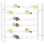 vidaXL Casier à Bouteilles pour 36 Bouteilles Étagère à Vin Casier à Boisson Stockage Rangement Cuisine Maison Intérieur Blanc M