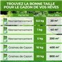 Gazon Regarnissage Rapide 10kg (400m2) - Fabriqué en Allemagne - Résistant & Autoréparation Naturelle - Pelouse Regarnissage - p