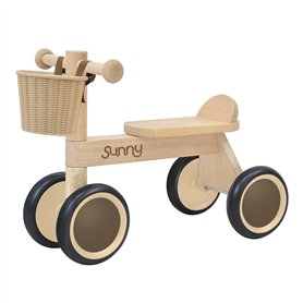 Sunny Mini Walker Draisienne - Bois | Draisienne 4 Roues | Draisienne pour Enfants pour l'intérieur et l'extérieur | Vélo Draisi