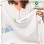 ODOXIA Couverture Etape Bébé en Français | Langes Bébé | Tapis Mois Garçon Ou Fille, Unisexe | Thème Montagne| Cadeau Baby-Showe