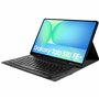 Housse pour Tablette avec Clavier Compatible avec Samsung Galaxy Tab S10 FE Plus - Étui Clavier Bluetooth AZERTY - Noir