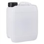 Jerrycanshop Jerrican empilable 5 l UN - Bidon de carburant - Bidon d'eau - Bidon d'essence - Plastique (PEHD) - DIN51 - 5 l - S