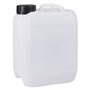 Jerrycanshop Jerrican empilable 5 l UN - Bidon de carburant - Bidon d'eau - Bidon d'essence - Plastique (PEHD) - DIN51 - 5 l - S