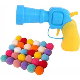 Pistolet à tir pour chat avec 20 boules - Jouets pour chat - Jouets interactifs pour chats - Balles - Boules de tir - Jouets pou