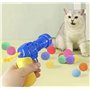Pistolet à tir pour chat avec 20 boules - Jouets pour chat - Jouets interactifs pour chats - Balles - Boules de tir - Jouets pou