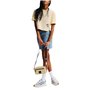 KARL LAGERFELD JEANS Regular Cropped Monogram Tee T-Shirt, Marron, M Femmes