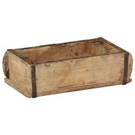 vidaXL Plateau 30x15x9 cm en Bois Massif recyclé