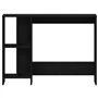 vidaXL Bureau Noir Chêne 102,5x35x75 cm en Bois d'ingénierie
