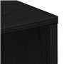 vidaXL Bureau Noir Chêne 102,5x35x75 cm en Bois d'ingénierie