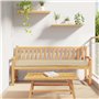 vidaXL Galette de Chaise Extérieur/Intérieur Beige Rectangulaire 180cm Lounge Patio Balcon Canapé Polyester Résistant aux UV