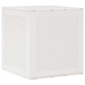 vidaXL Coffre de Rangement Jardin Blanc 55x53x57 cm PP