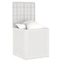 vidaXL Coffre de Rangement Jardin Blanc 55x53x57 cm PP