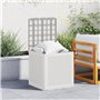 vidaXL Coffre de Rangement Jardin Blanc 55x53x57 cm PP