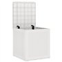 vidaXL Coffre de Rangement Jardin Blanc 55x53x57 cm PP