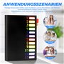 Elalove 2 Pièces Pochette A4 avec 12 Compartiments Classeur Plastique Transparent Trieur Porte Documents Bureau Étanche pour Éco