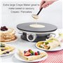 machine à crêpes électrique antiadhésive avec bouton de réglage de la température