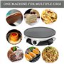 Crêpière électrique 13 pouces, 1200 W, antiadhésive, avec 3 vitesses de température réglables, poêle à griller avec poignée et s