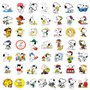 Krilucly Lot de 110 autocollants pour chiens de dessin animé, autocollants mignons pour enfants, autocollants colorés en vinyle,
