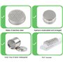 XVYLFZNP Ensemble d'outils de Fabrication de Bijoux, 75 Tamis de tri diamantés avec Support de Plaque, Dimensions précises/Surfa