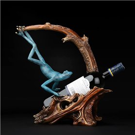 Porte-bouteille de vin en forme de grenouille