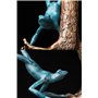 Porte-bouteille de vin en forme de grenouille, supports de rangement for vin simple, ornements de grenouille en cuivre pur, supp