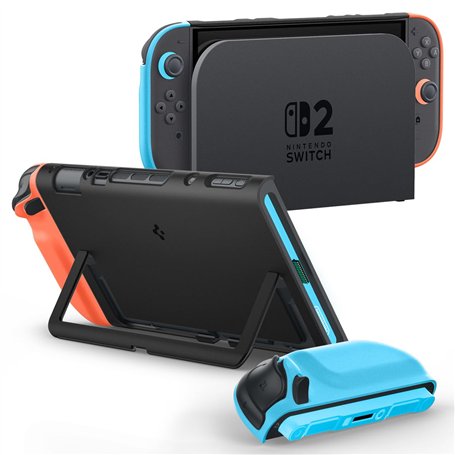 Spigen Nano Pop Coque Compatible avec Nintendo Switch 2 2025 Case avec Couvercle pour la béquille intégrée Accessoires - Edition