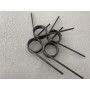 2 Pièces ressort de torsion Ressort Acier, 2.5 mm x 30 mm x Nombre de tours 7 x 180°, Ressort de torsion en forme de V