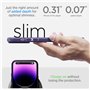 Spigen Coque pour iPhone 14 Pro, Liquid Air, [Surface Antidérapante] 6,1 Pouces - Violet Foncé