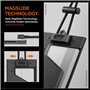 Spigen Porte Badge MagSlide avec ruban Pochette verticale pour badge Lanyard amovible, pour Le Travail, L'école - Noir