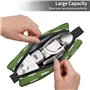 LNNIUK Trousse de toilette de voyage avec fermeture éclair Motif terrain de football américain et ballon