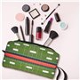 LNNIUK Trousse de toilette de voyage avec fermeture éclair Motif terrain de football américain et ballon