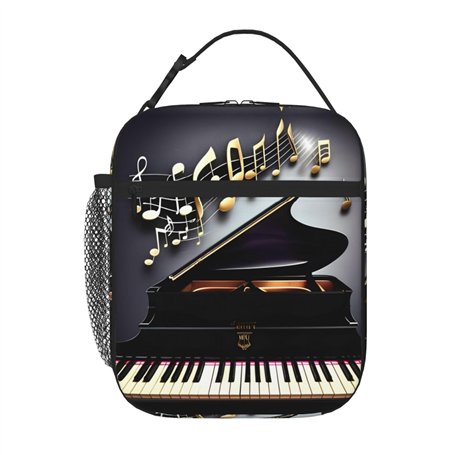 YQxwJL Boîte à déjeuner avec imprimé notes de musique pianos pour le travail