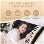 Housse de coussin motif notes de musique et pianos - Ultra douce - Respirante - Esthétique