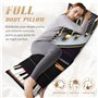 Housse de coussin motif notes de musique et pianos - Ultra douce - Respirante - Esthétique