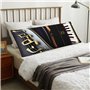 Housse de coussin motif notes de musique et pianos - Ultra douce - Respirante - Esthétique