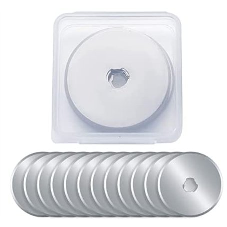 Paquet de 11 lames rondes de 45 mm en acier SKS-7 de qualité