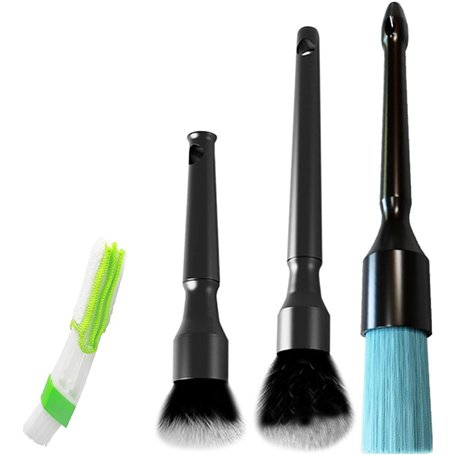 JNTMIKUN Brosse de Nettoyage de Détails de Voiture 4-Pièces avec Différents Poils