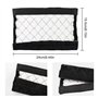 Jognee Lot de 4 coussinets de ceinture de sécurité pour voiture - En microfibre douce - Pour enfants et adultes - Noir - 6 x 26 