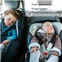 Jognee Lot de 4 coussinets de ceinture de sécurité pour voiture - En microfibre douce - Pour enfants et adultes - Noir - 6 x 26 