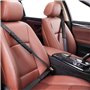 Jognee Lot de 4 coussinets de ceinture de sécurité pour voiture - En microfibre douce - Pour enfants et adultes - Noir - 6 x 26 