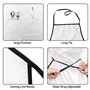 LNNIUK Tablier de cuisine imprimé terrain de football américain et ballon avec poche pour homme et femme, blanc, taille unique