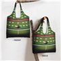 LNNIUK Sac fourre-tout imprimé terrain de football américain et ballon pour femme en toile Sac à main mignon grand sac à main dé